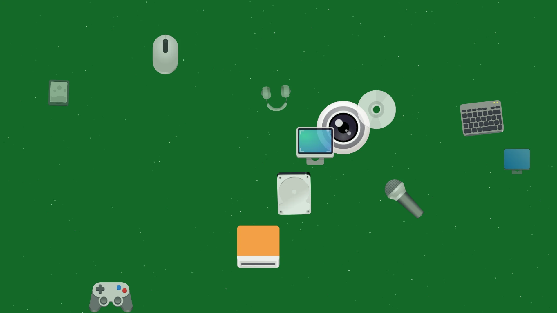 mint-device-screensaver running with the adwaita icon pack