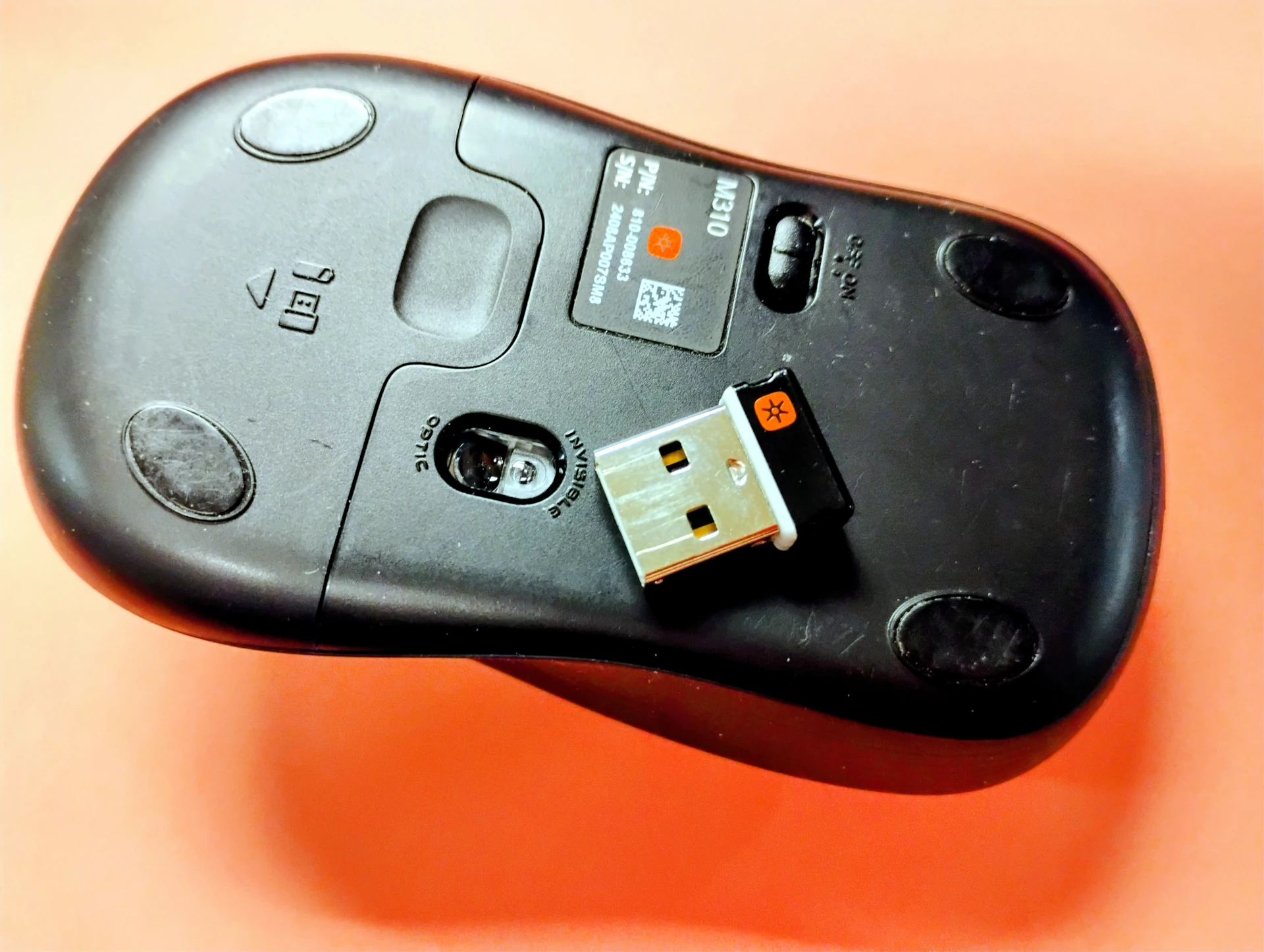 Logitech M310 unifying mouse and receiver