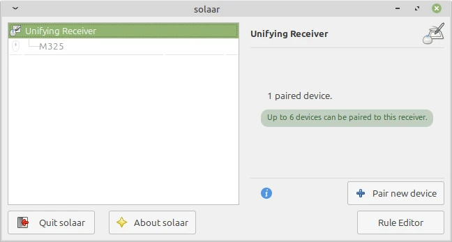 1 device paired, up to 6 devices