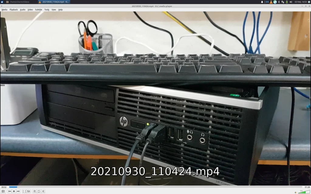 VLC, Video LAN Client, is a video playback program.