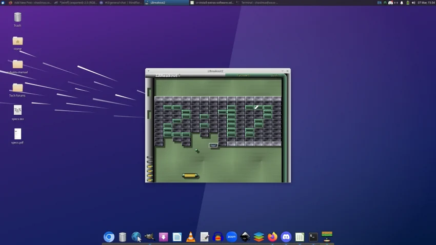 Playing Lbreakout2 on Xubuntu 22.04